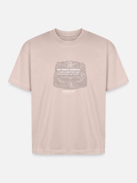 No One's Normal - Boxy Fit Unisex T-Shirt - blush pink