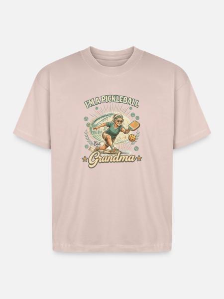 Pickleball Grandma Shirt - Boxy Fit Unisex T-Shirt - blush pink