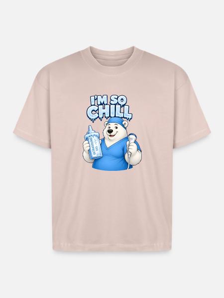 sonographers are so chill - Boxy Fit Unisex T-Shirt - blush pink