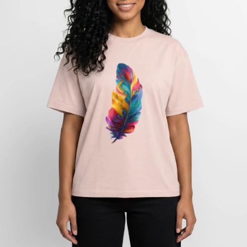 Spectrum Feather Flow - Boxy Fit Unisex T-Shirt