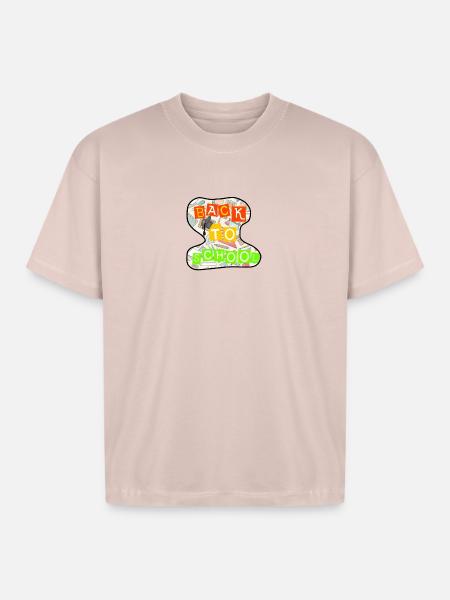 Back to school  - Boxy Fit Unisex T-Shirt - blush pink 
