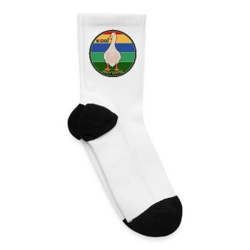 Cool Design Duck No Gender Only Goose Dark Shirt - Tennis Socks - white - Right
