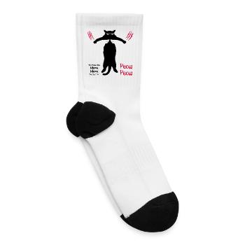Mess with Meow Meow, You get the Peow Peow - Tennis Socks - white - Right