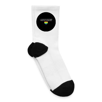 I love my brother and his husband GAY PRIDE LGBTQ - Tennis Socks - white - Right
