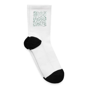 To the Season Doodles - Tennis Socks - white - Right
