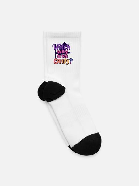 Witch Way to the Candy - Tennis Socks - white