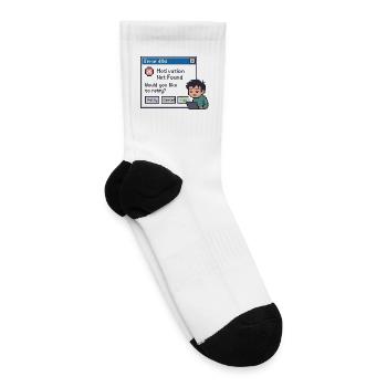 Retro 404 Pixel Humor - Tennis Socks - white - Right