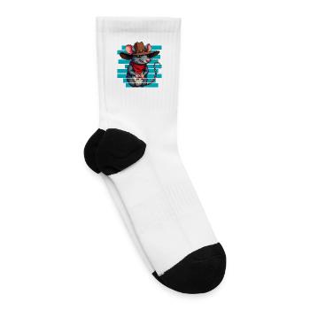 Western Rat Outlaw - Tennis Socks - white - Right