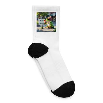 Animal forces (Freedom Frog) - Hands off Portland - Tennis Socks - white - Right