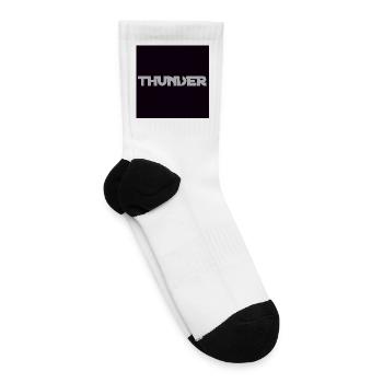 Thunderbolt Wordmark - Tennis Socks - white - Right