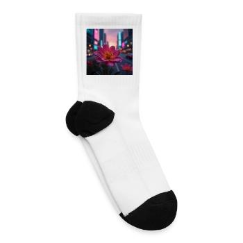 Sunrise Bloom - Tennis Socks - white - Right