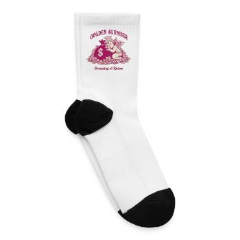 Golden Slumber Dreaming of Riches - Tennis Socks - white - Right