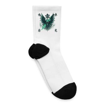  Shadow Skull Wings with Mystic Blade Art - Tennis Socks - white - Right