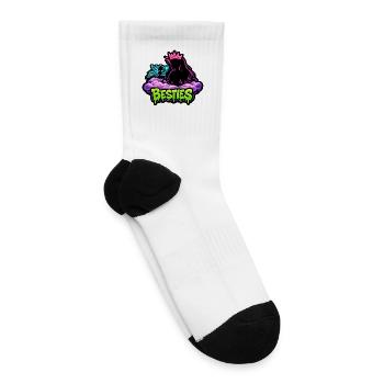 Besties Neon Crown Fantasy - Tennis Socks - white - Right