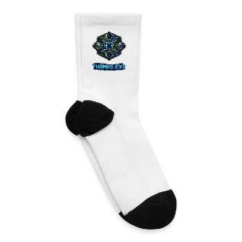 Neon Circuit Emblem - Tennis Socks - white - Right