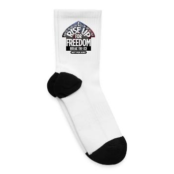 Rise Up for Freedom - Tennis Socks - white - Right