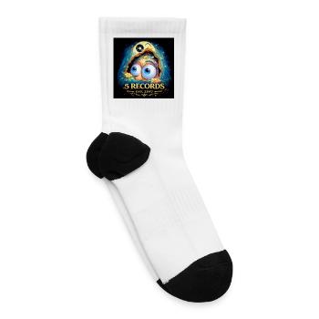 5 Records Cosmic Cartoon Logo – Est. 2017 - Tennis Socks - white - Right