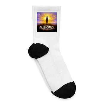 5 Records Dream Journey Logo Est. 2017 - Tennis Socks - white - Right