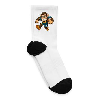 Monkey Rugby - Tennis Socks - white - Right