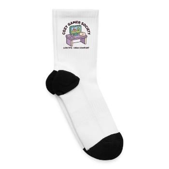 Cozy Gamer Society - Tennis Socks - white - Right