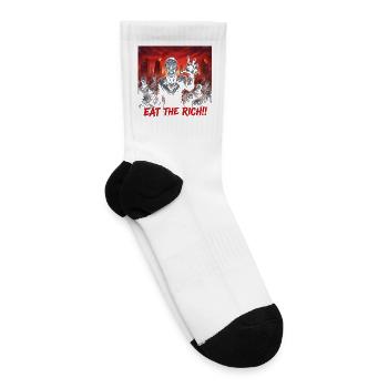 Zombie Riot: Eat the Rich - Tennis Socks - white - Right