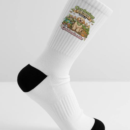 Gardening Is Better With A Goldendoodle - Tennis Socks