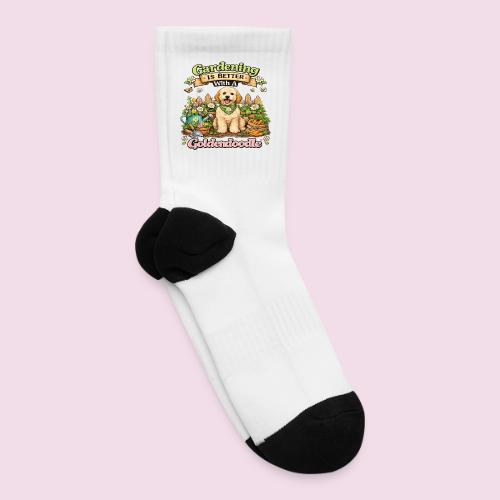 Gardening Is Better With A Goldendoodle - Tennis Socks