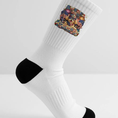 America 250 Dog Mom Patriotic Goldendoodle Shirt - Tennis Socks