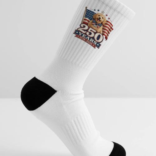 America 250 Dog Mom Goldendoodle - Tennis Socks