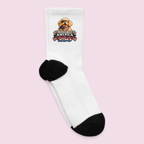 Freedom For America 250 Patriotic Goldendoodle - Tennis Socks