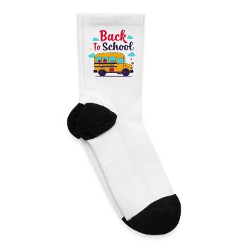 Retro Teacher Mode On School Back to school - Tennis Socks - white - Right