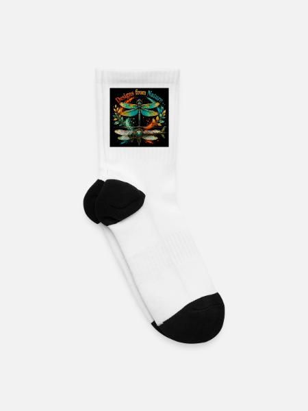 Designs from Nature Dragonfly Steampunk - Tennis Socks - white