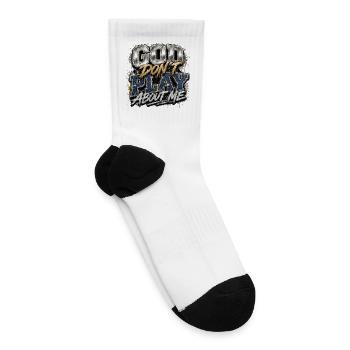 God Don’t Play About Me - Tennis Socks - white - Right