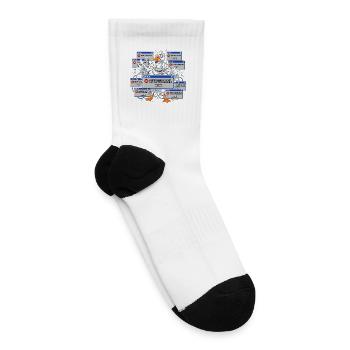 Overthinking Exe Has Stopped Working - Retro 90s G - Tennis Socks - white - Right