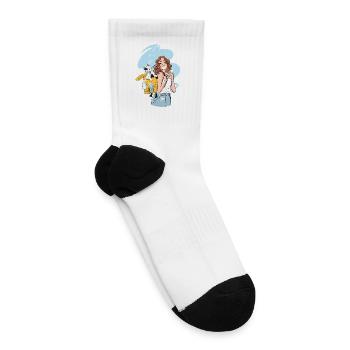 Dandelion Whimsy Traveler - Tennis Socks - white - Right