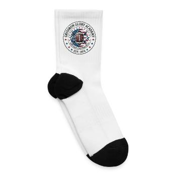 Vintage_American_Football_Lightning_Bolt_Badge_ - Tennis Socks - white - Right