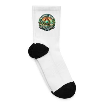 Respect Your Mother - Tennis Socks - white - Right