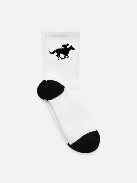 Horse Racing - Tennis Socks - white