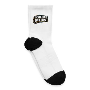 Invisible Status Bold Graphic - Tennis Socks - white - Right