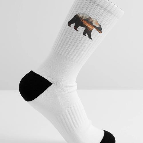 Canada Bear: fiery tones - Tennis Socks