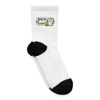 Rich in Plans: Finance and Growth - Tennis Socks - white - Right