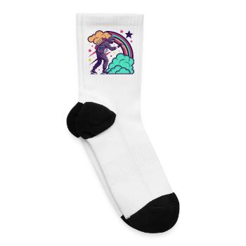 Street Art Ninja - Tennis Socks - white - Right
