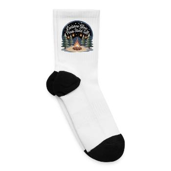 Lanterns Glow, Pines Stand Tall - Tennis Socks - white - Right
