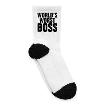 World’s Worst Boss - Tennis Socks - white - Right