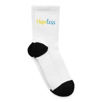 Hopeless – Emotional Typography  - Tennis Socks - white - Right