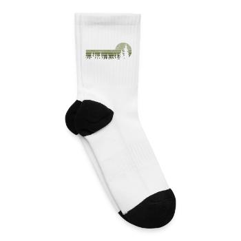 Emerald Pines Horizon Silhouette - Tennis Socks - white - Right