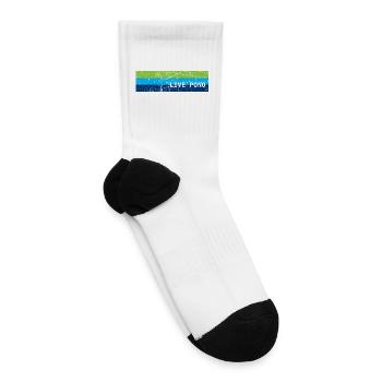 Live Pono Hawaii balance nature harmony aloha - Tennis Socks - white - Right