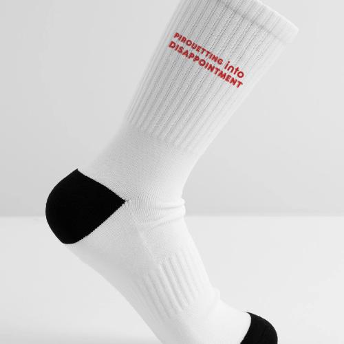 Pirouetting into Disappointment - Tennis Socks