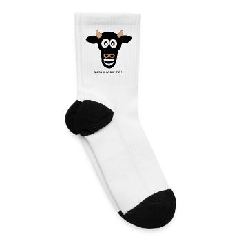 Funny Meme Guess What Day It Is Cow - Tennis Socks - white - Right