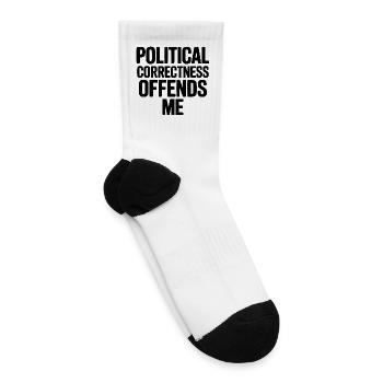 Political Correctness Offends Me - Tennis Socks - white - Right